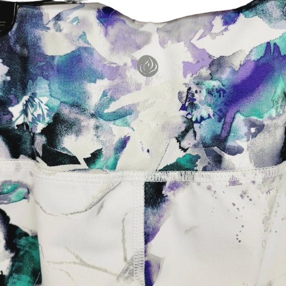 CLEARANCE!    Apana Womens Floral Capri Leggings Small S - Picture 4 of 7